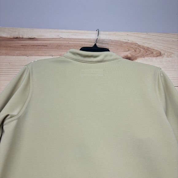 VINTAGE Nike Jacket Womens Yellow Pale Full Zip Track Swoosh Ladies Y2K - Picture 14 of 15